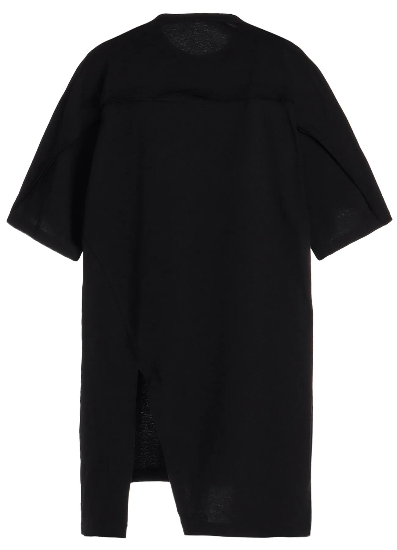 COTTON JERSEY FRONT RAGLAN SLIT T-SHIRT sold by Yohji Yamamoto product image thumbnail 4