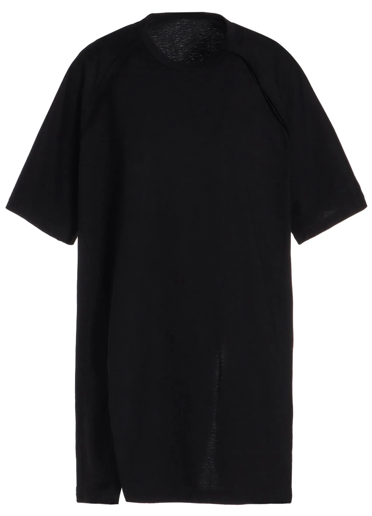 COTTON JERSEY FRONT RAGLAN SLIT T-SHIRT sold by Yohji Yamamoto product image thumbnail 2