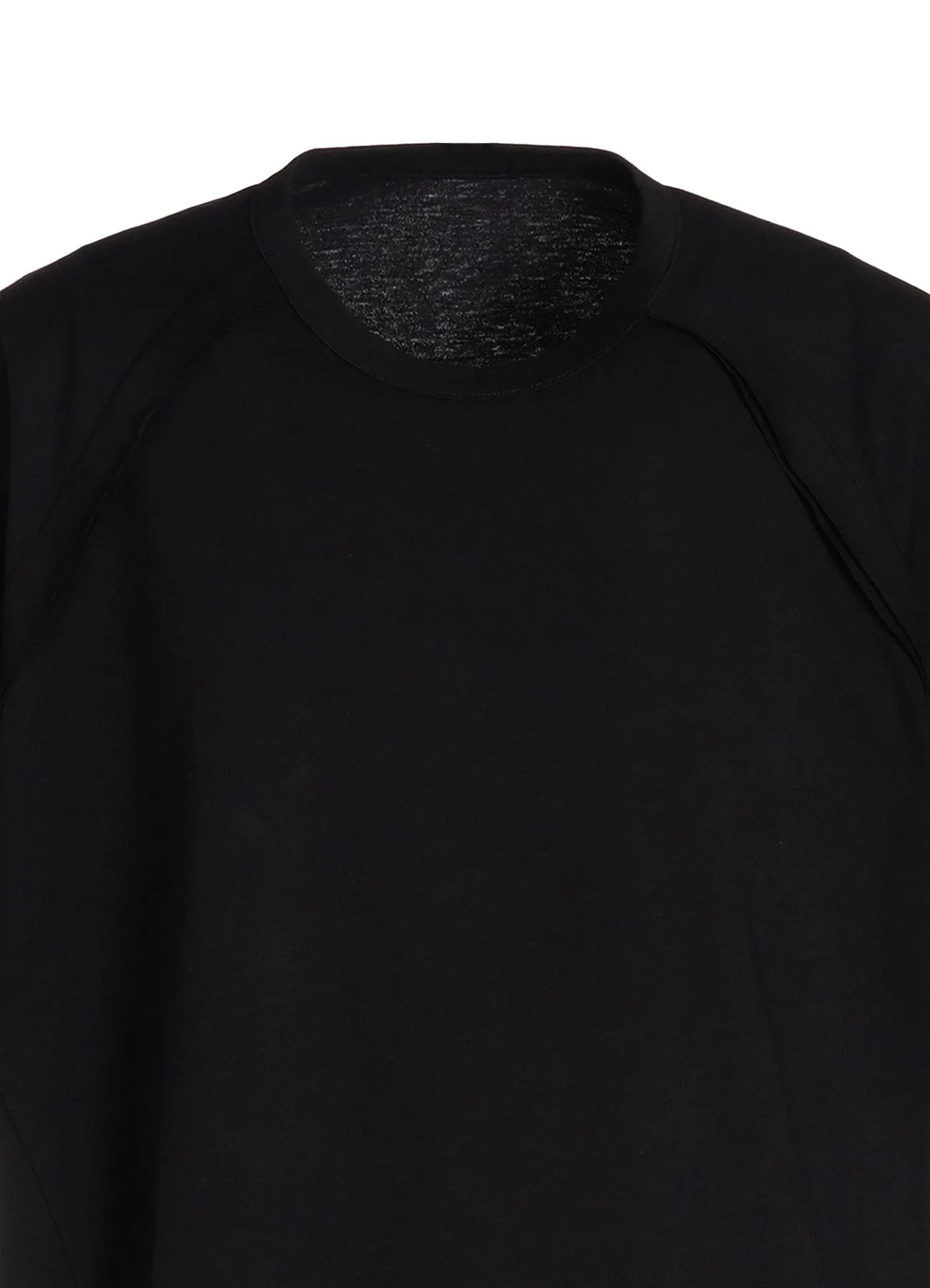 COTTON JERSEY FRONT RAGLAN SLIT T-SHIRT sold by Yohji Yamamoto product image thumbnail 5