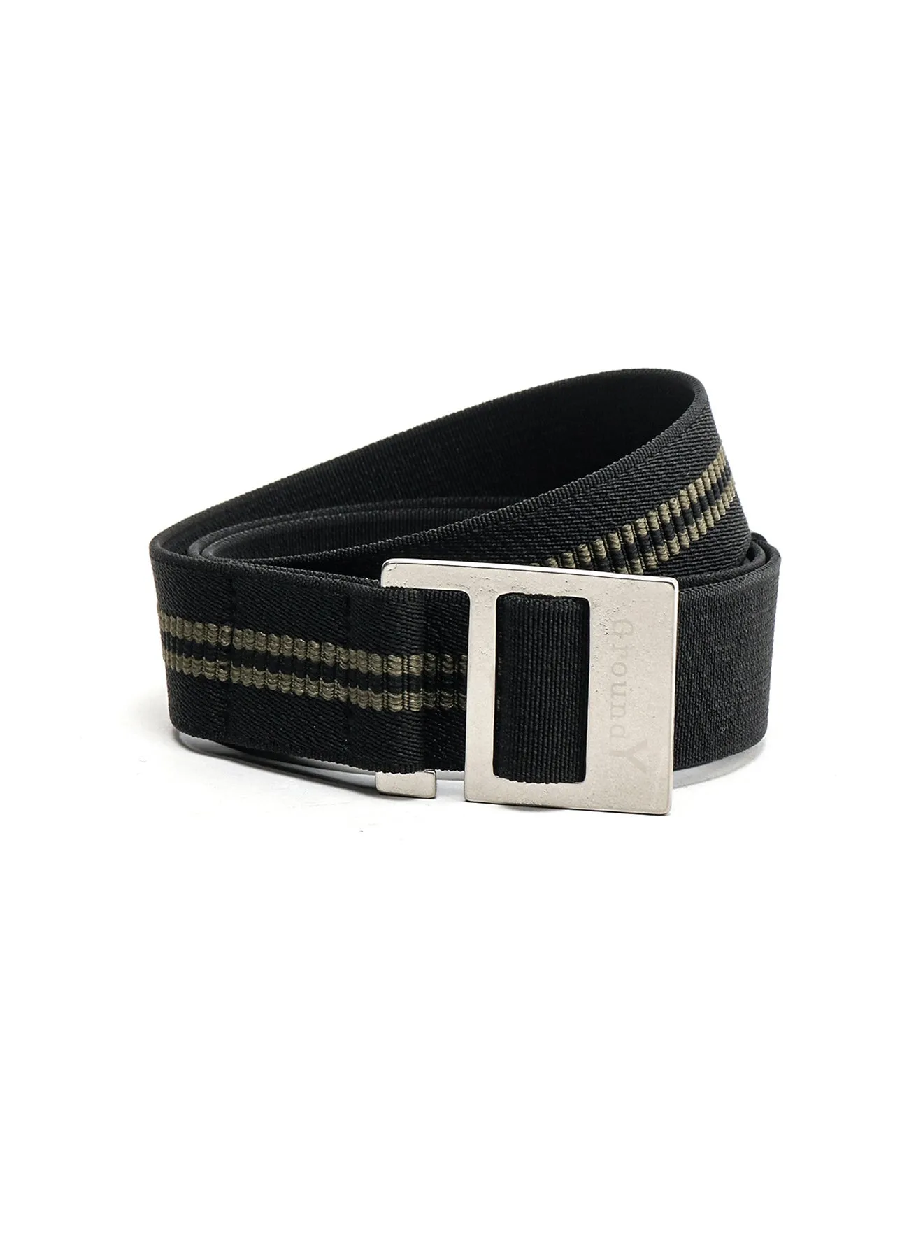 STRIPED RUBBER JACQUARD STRETCH BELT sold by Yohji Yamamoto product image thumbnail 2