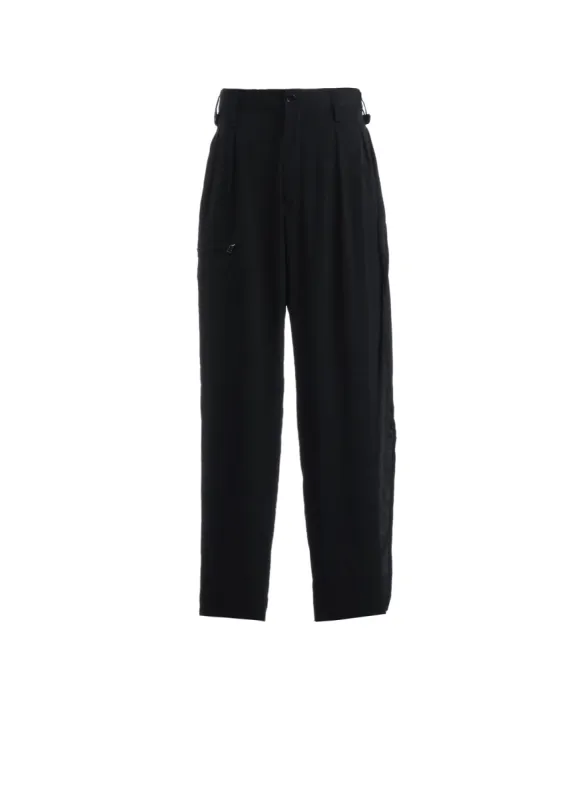 CREPE DE CHINE SIDE TRIMMED PANTS sold by Yohji Yamamoto