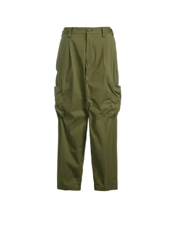 COTTON/NYLON OXFORD PANTS WITH FULLED WOOL GAUZE POCKETS sold by Yohji Yamamoto