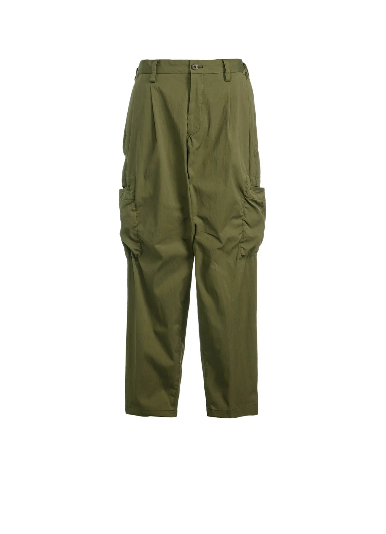 COTTON/NYLON OXFORD PANTS WITH FULLED WOOL GAUZE POCKETS sold by Yohji Yamamoto