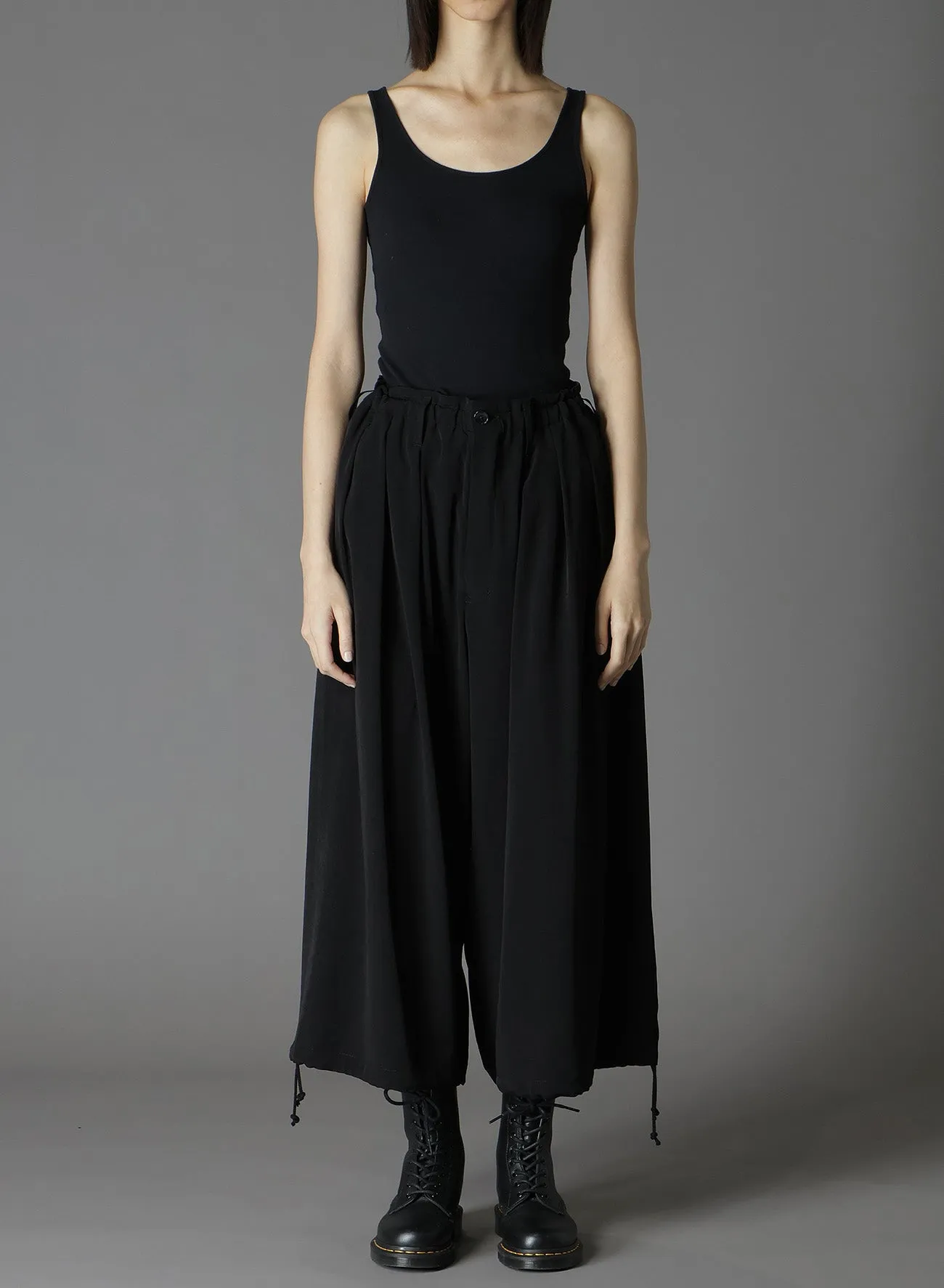 CREPE DE CHINE BALLOON PANTS sold by Yohji Yamamoto product image thumbnail 2