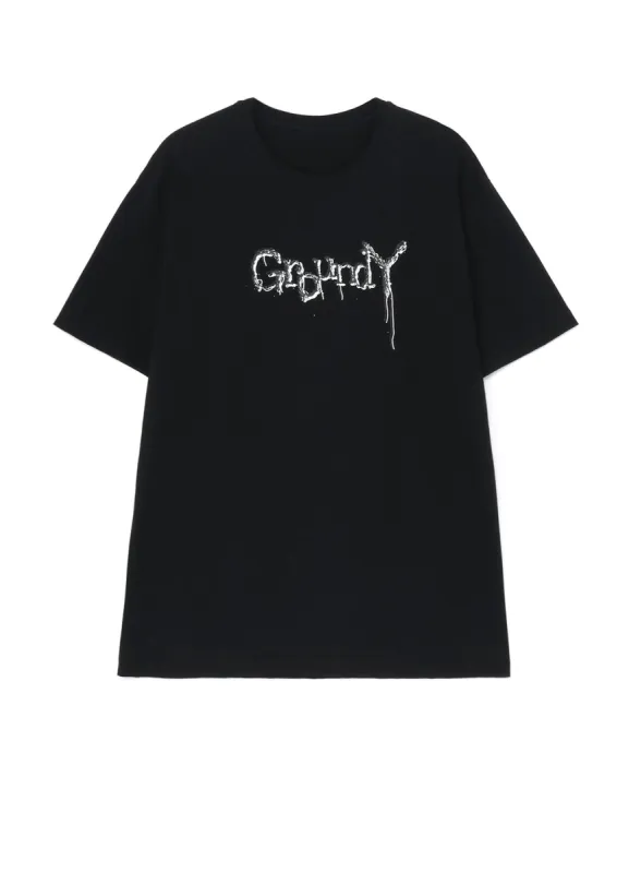 Ground Y LOGO TYPE-D GRAPHIC PRINT STANDARD T-SHIRT sold by Yohji Yamamoto