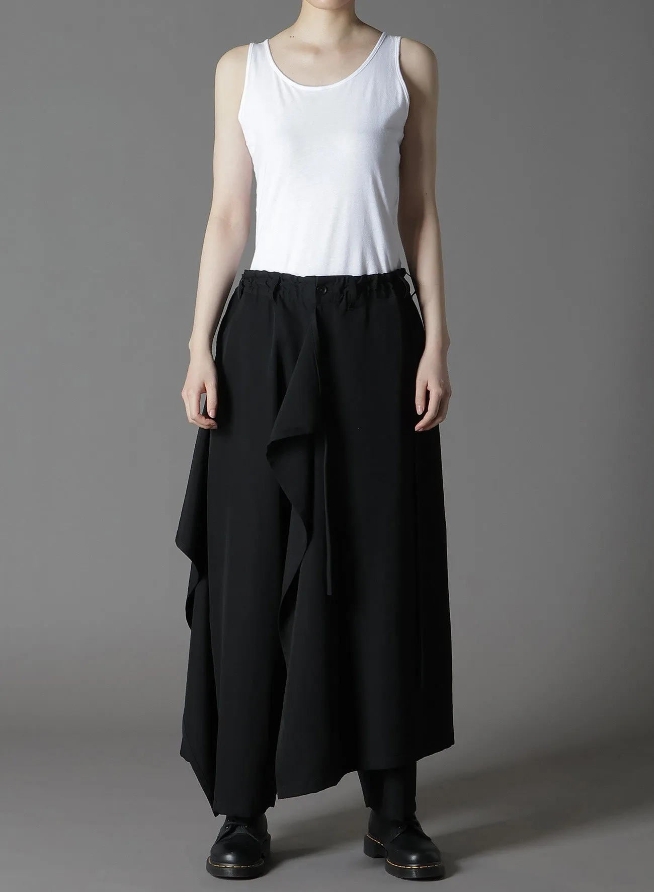 WOOL GABARDINE 3-WAY SKIRT PANTS sold by Yohji Yamamoto product image thumbnail 4