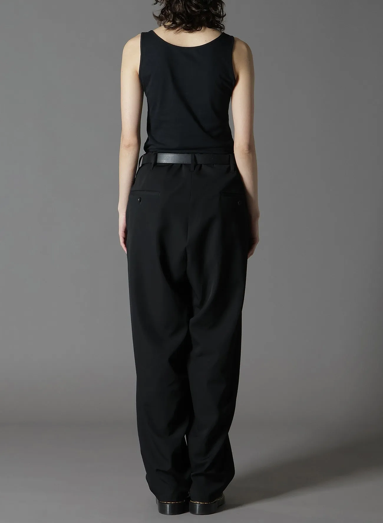 WOOL GABARDINE WAIST STRING PANTS sold by Yohji Yamamoto product image thumbnail 5