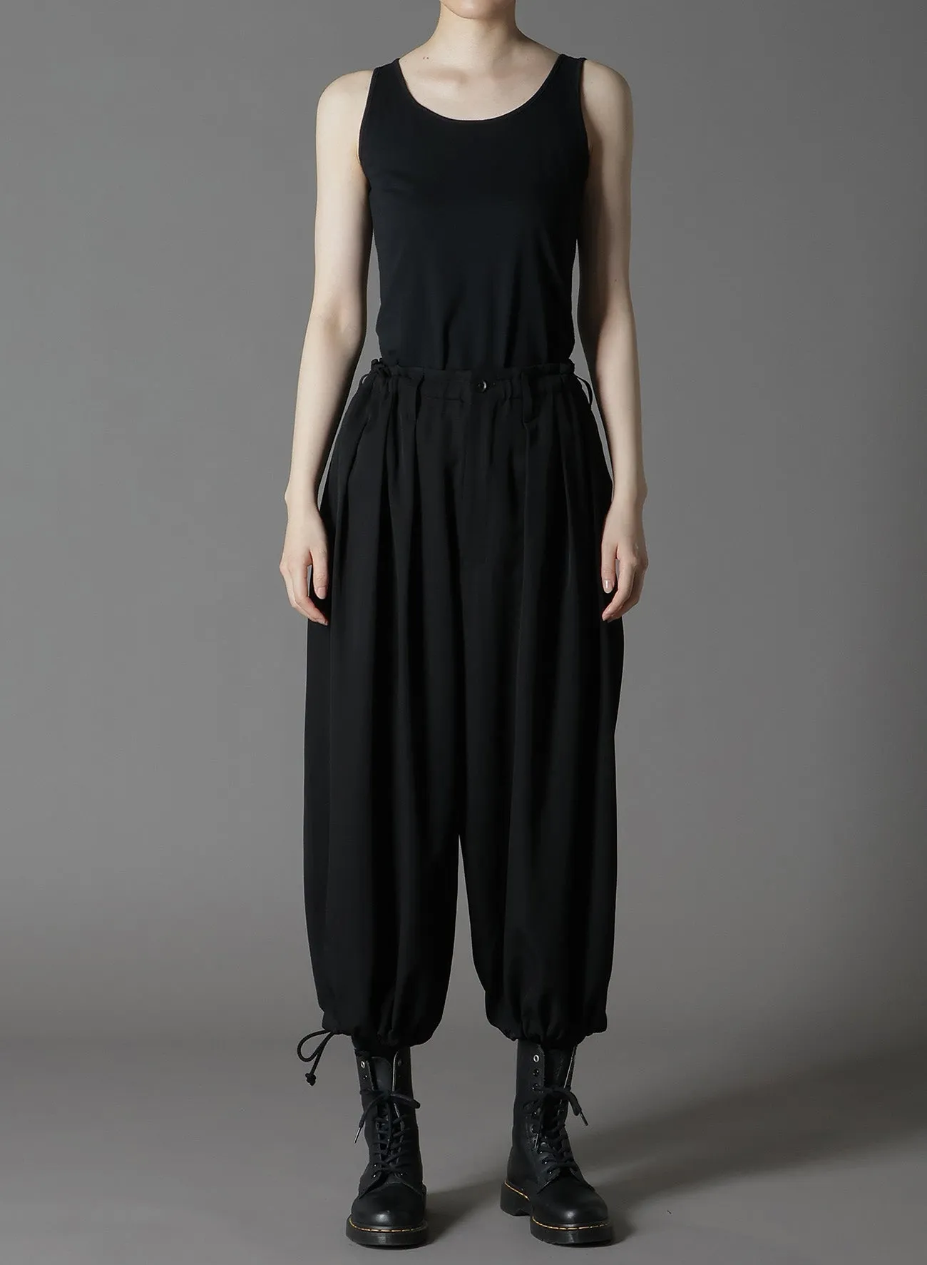 WOOL GABARDINE BALLOON PANTS sold by Yohji Yamamoto product image thumbnail 5