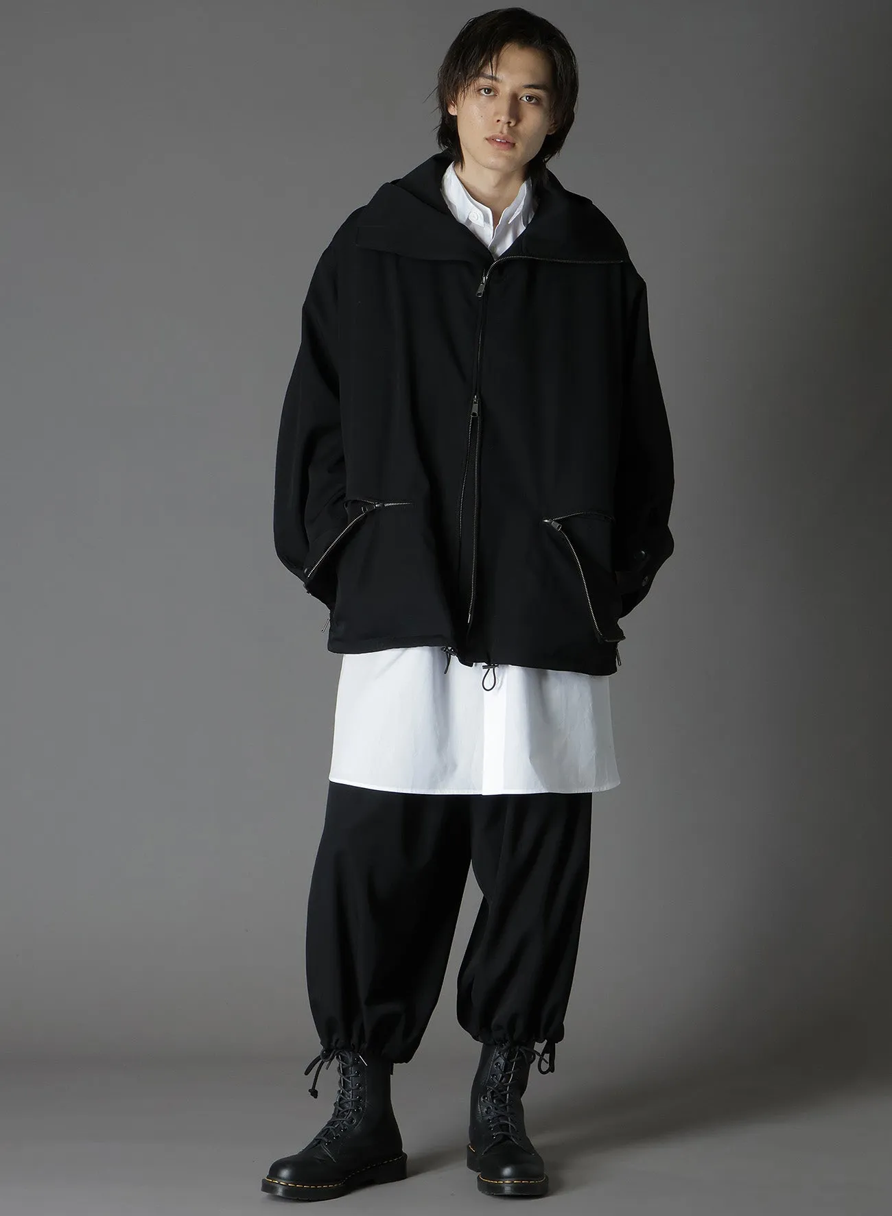 WOOL GABARDINE BALLOON PANTS sold by Yohji Yamamoto product image thumbnail 4