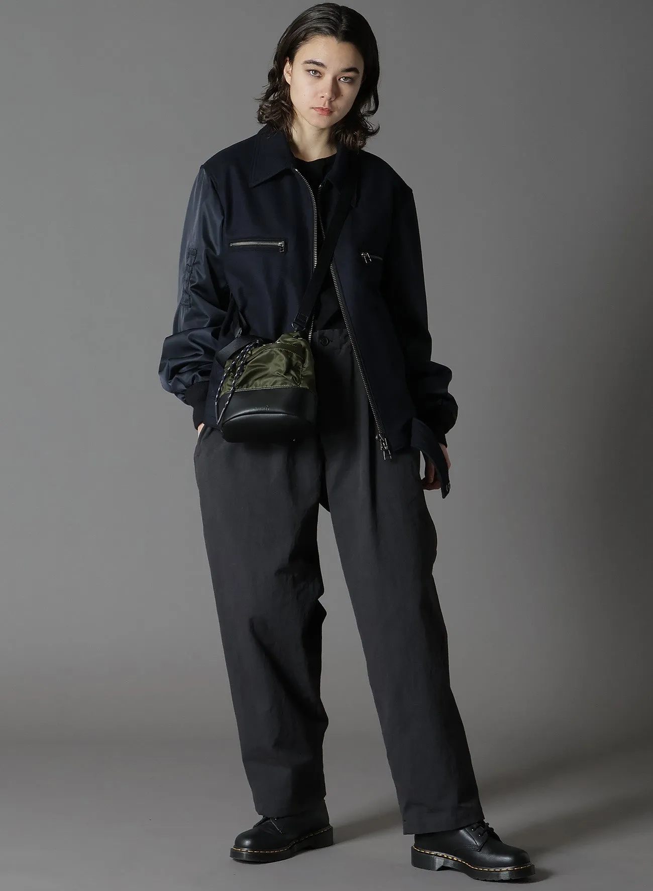 HIGH-DENSITY NYLON TWILL 2-WAY POUCHES sold by Yohji Yamamoto product image thumbnail 2