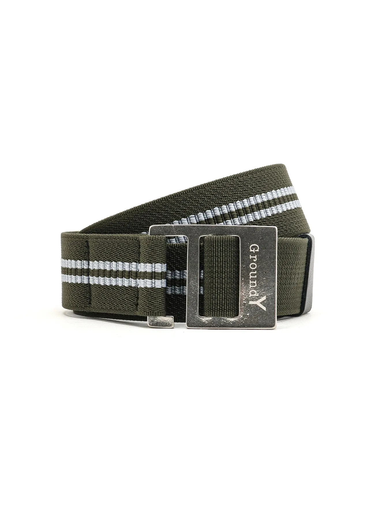 STRIPED RUBBER JACQUARD STRETCH BELT sold by Yohji Yamamoto product image thumbnail 2