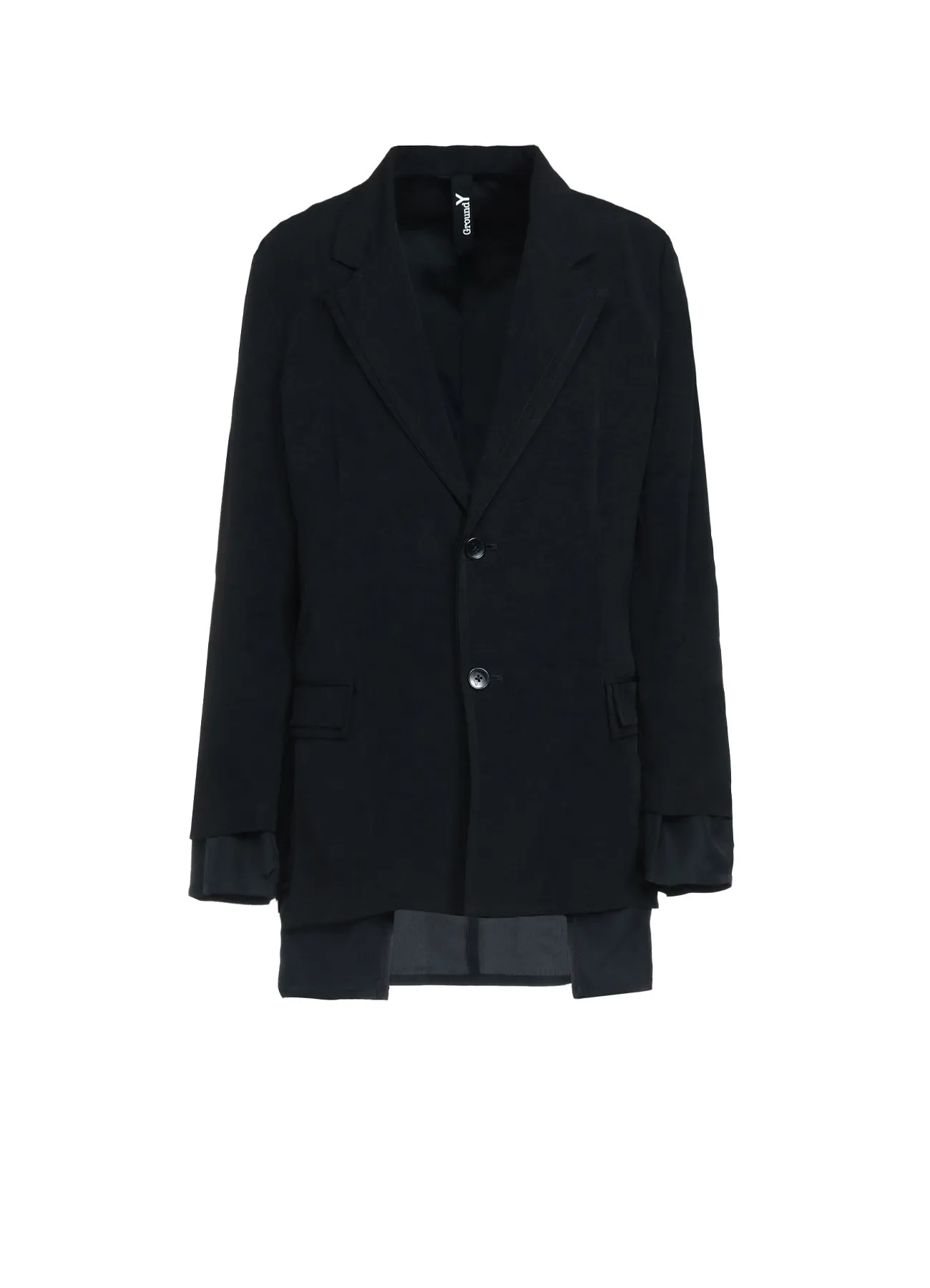 CREPE DE CHINE DOUBLE LAYER JACKET sold by Yohji Yamamoto
