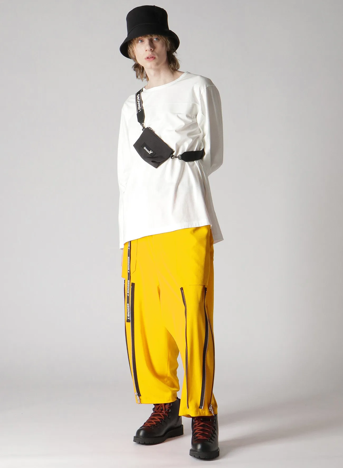 30/ COTTON JERSEY TAPE LONG SLLEVE T-SHIRT sold by Yohji Yamamoto product image thumbnail 2
