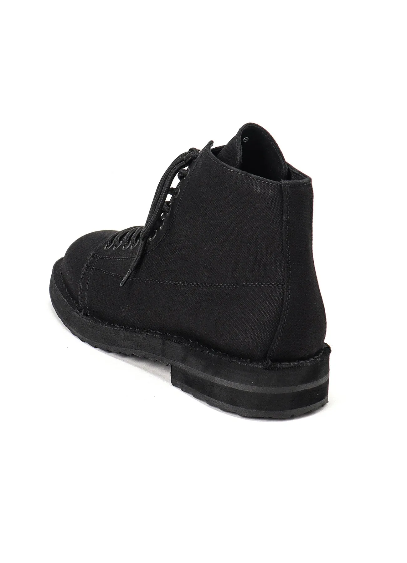 COTTON CANVAS LACE-UP BIKER BOOTS sold by Yohji Yamamoto product image thumbnail 4