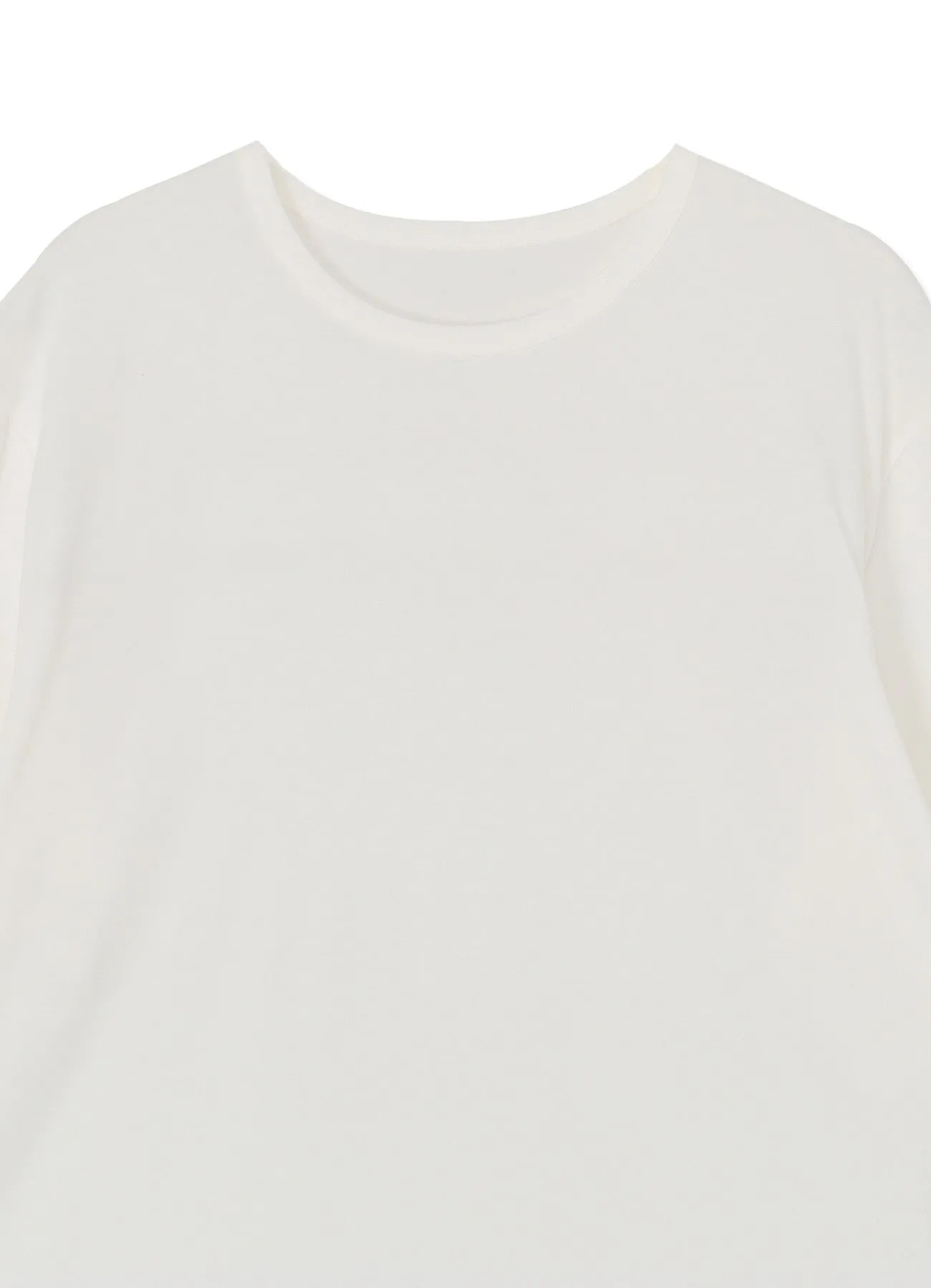 30/ COTTON JERSEY BACK TAPE LONG HARF SLEEVE T-SHIRT sold by Yohji Yamamoto product image thumbnail 4
