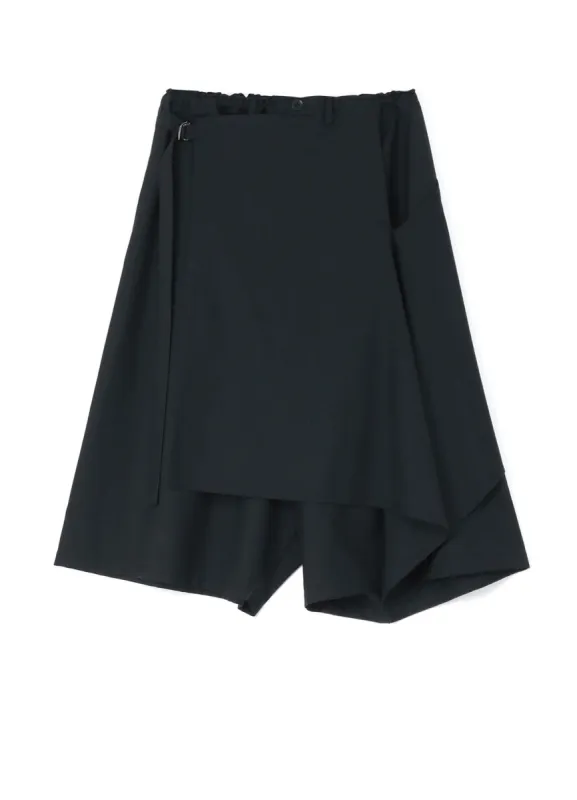 WOOL/POLYESTER GABARDINE FLARED WRAP PANTS sold by Yohji Yamamoto