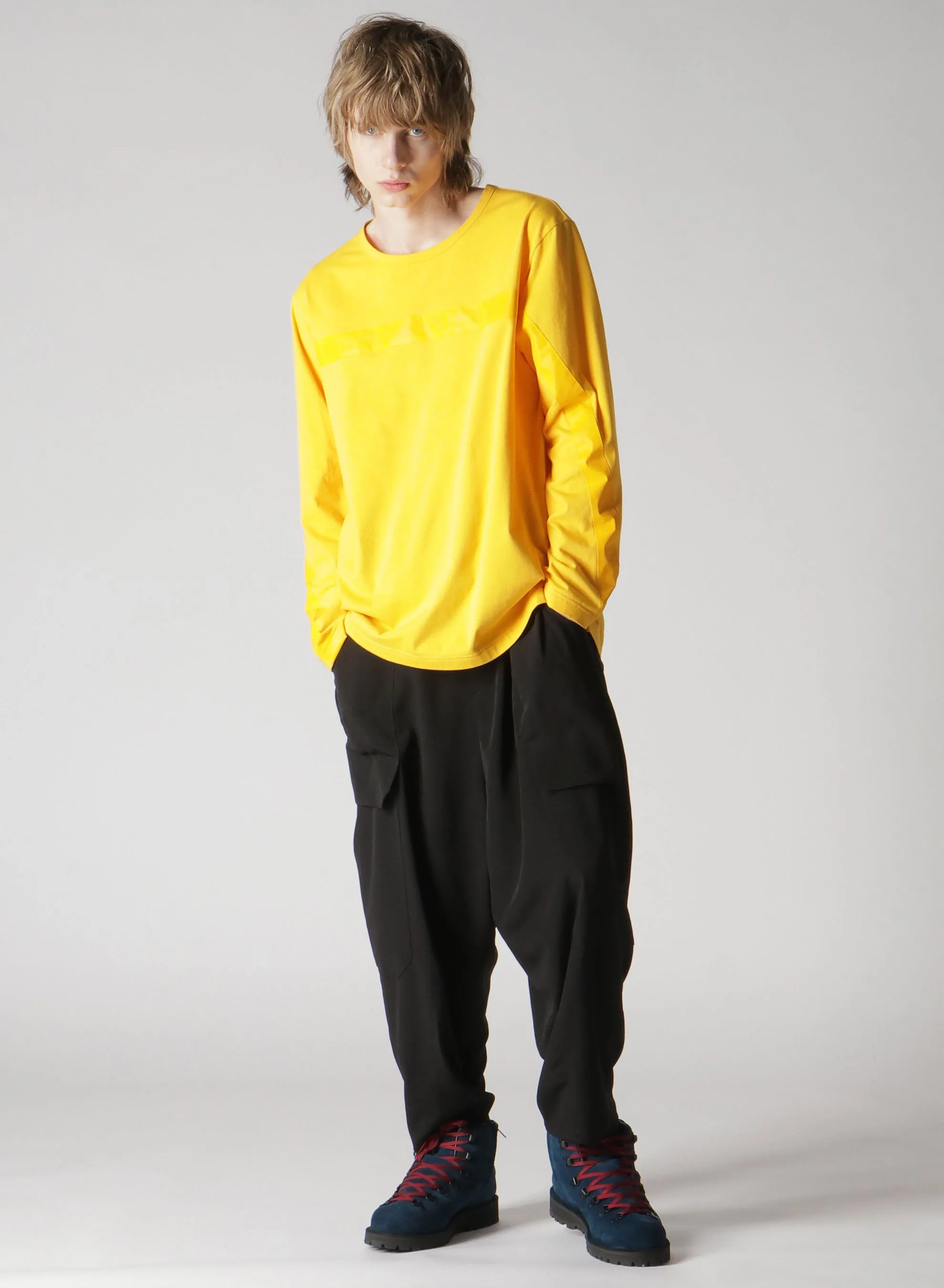 STRIP DETAIL LONG SLEEVE T-SHIRT sold by Yohji Yamamoto product image thumbnail 3