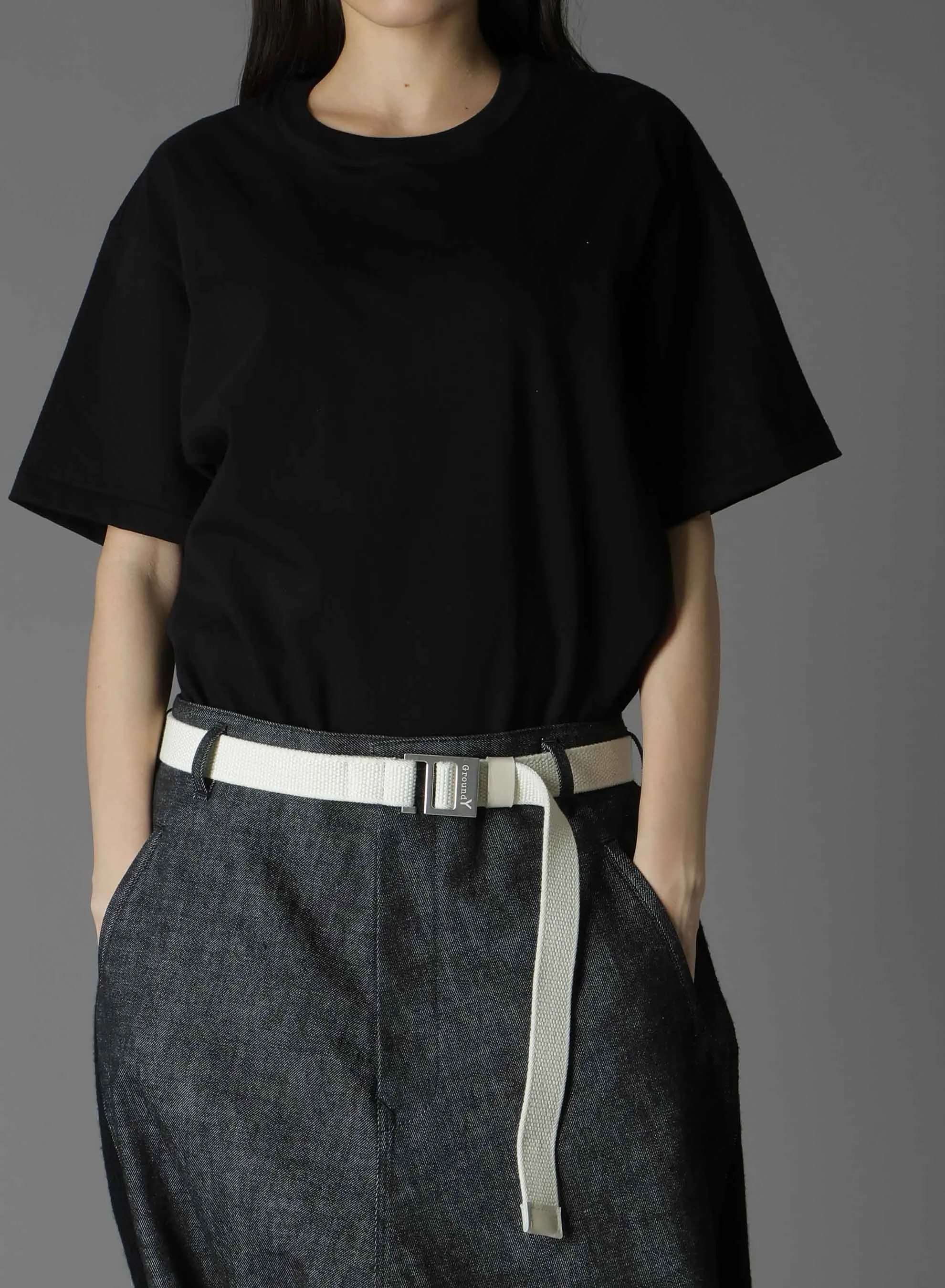 RUBBER JACQUARD STRETCH BELT sold by Yohji Yamamoto product image thumbnail 2