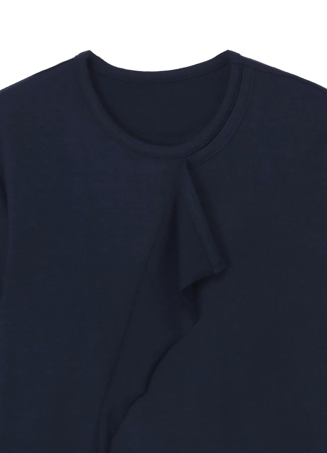 WASHABLE PLAIN STITCH DROOPING FRONT LONG T-SHIRT sold by Yohji Yamamoto product image thumbnail 4