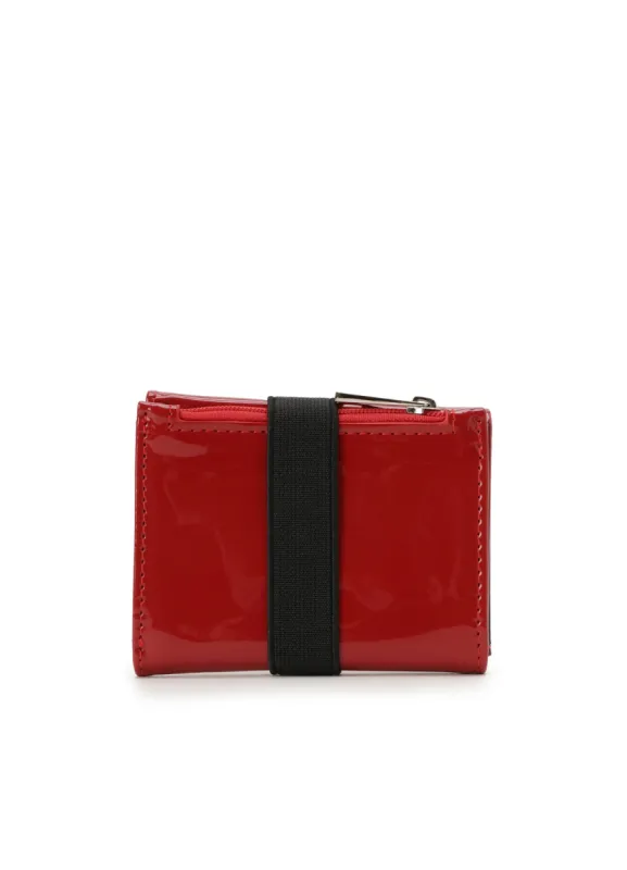 ENAMEL THREEFOLD MINI WALLET sold by Yohji Yamamoto