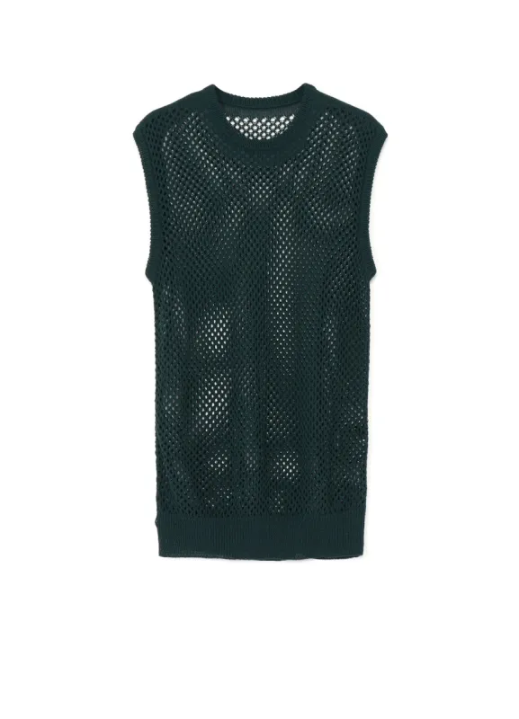COTTON/NYLON MESH KNITTED VEST sold by Yohji Yamamoto