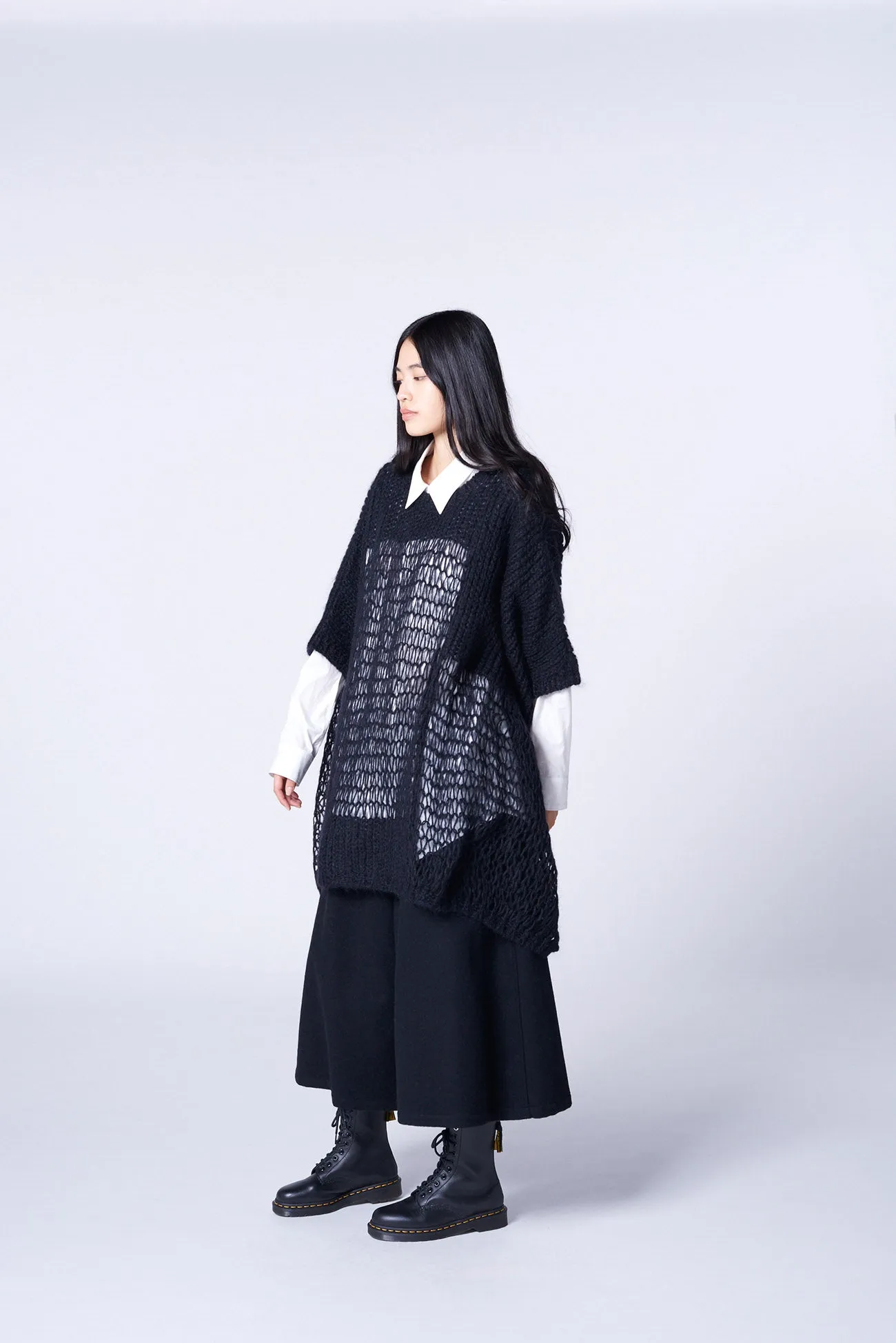 MOHAIR MIX BIG SIZE DRAPE KNIT sold by Yohji Yamamoto product image thumbnail 4