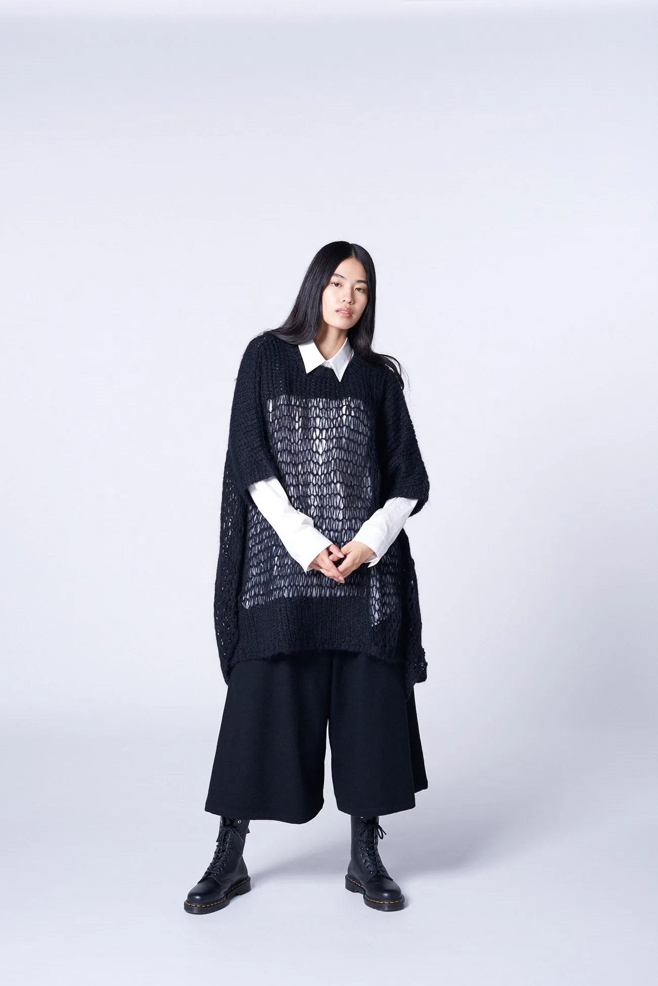 MOHAIR MIX BIG SIZE DRAPE KNIT sold by Yohji Yamamoto product image thumbnail 2