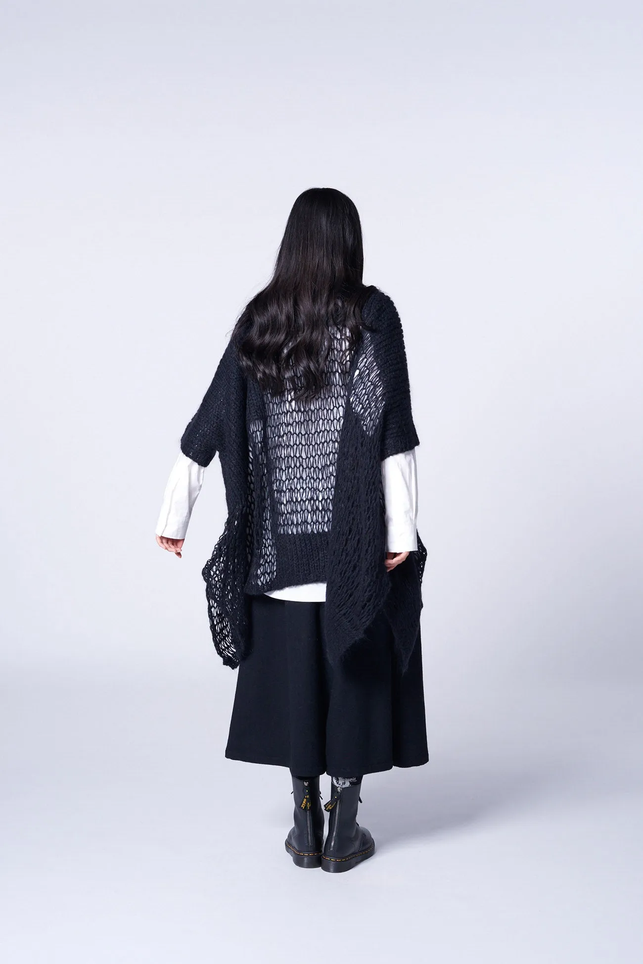 MOHAIR MIX BIG SIZE DRAPE KNIT sold by Yohji Yamamoto product image thumbnail 5