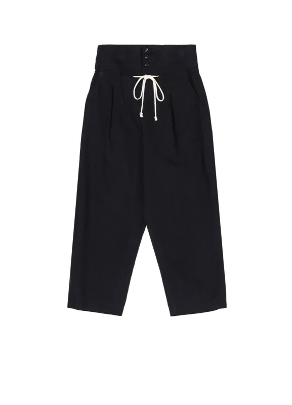 8OZ UNEVEN YARN DENIM R-HIGH WAIST PANTS sold by Yohji Yamamoto