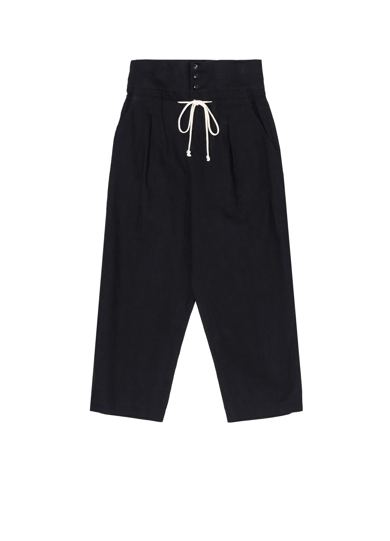 8OZ UNEVEN YARN DENIM R-HIGH WAIST PANTS sold by Yohji Yamamoto