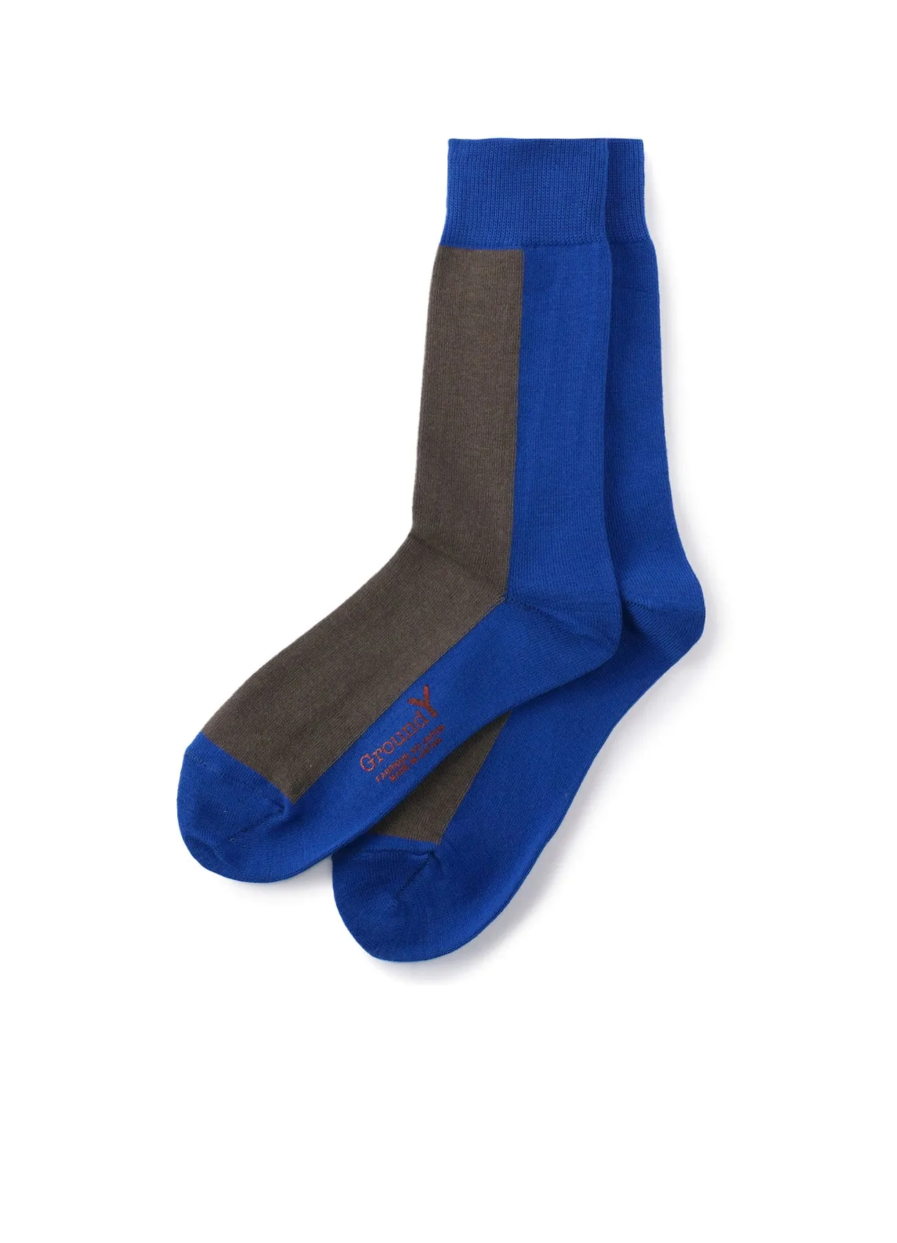 FRONT AND BACK TWO COLOR SOCKS sold by Yohji Yamamoto