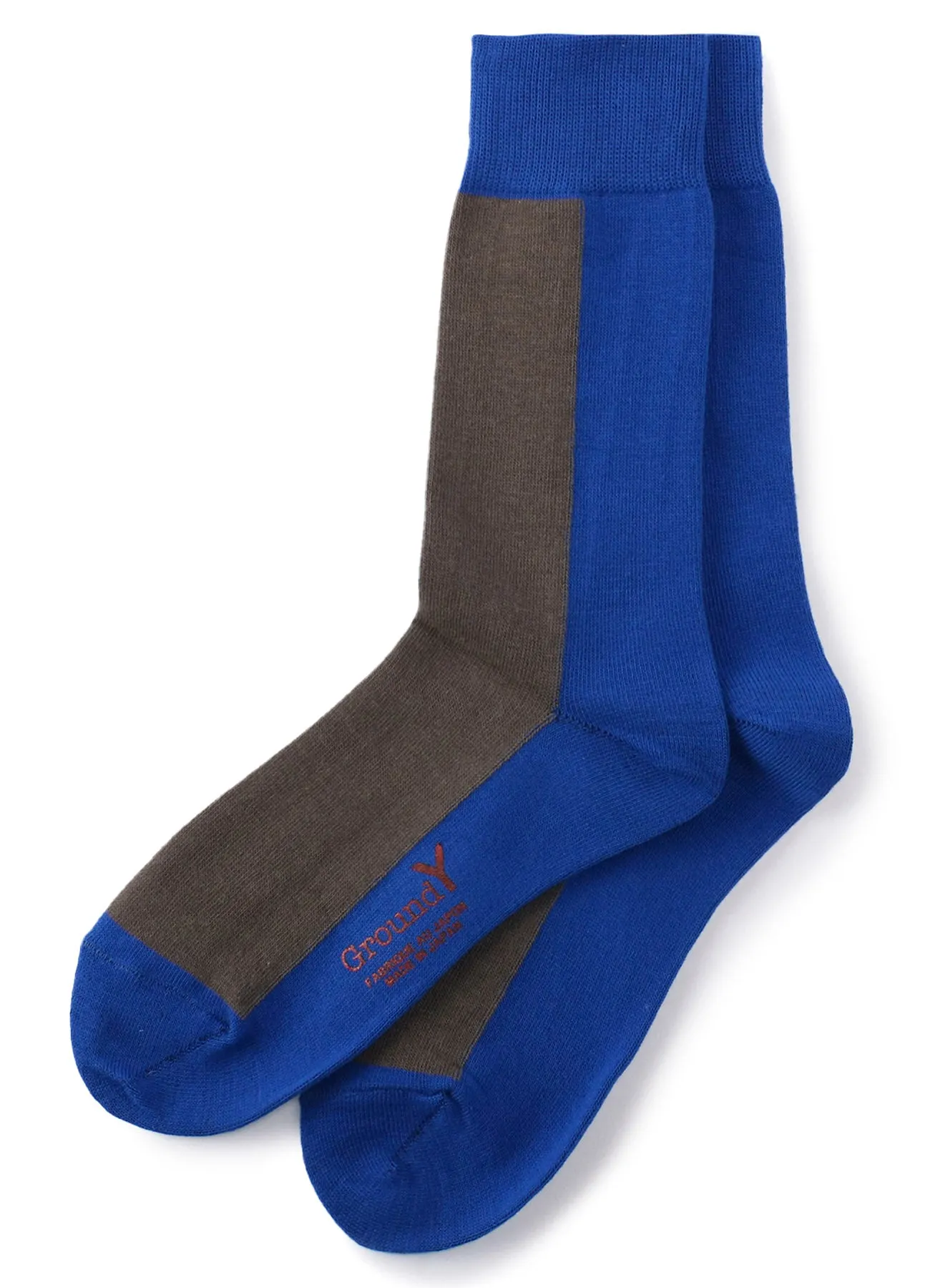 FRONT AND BACK TWO COLOR SOCKS sold by Yohji Yamamoto product image thumbnail 2