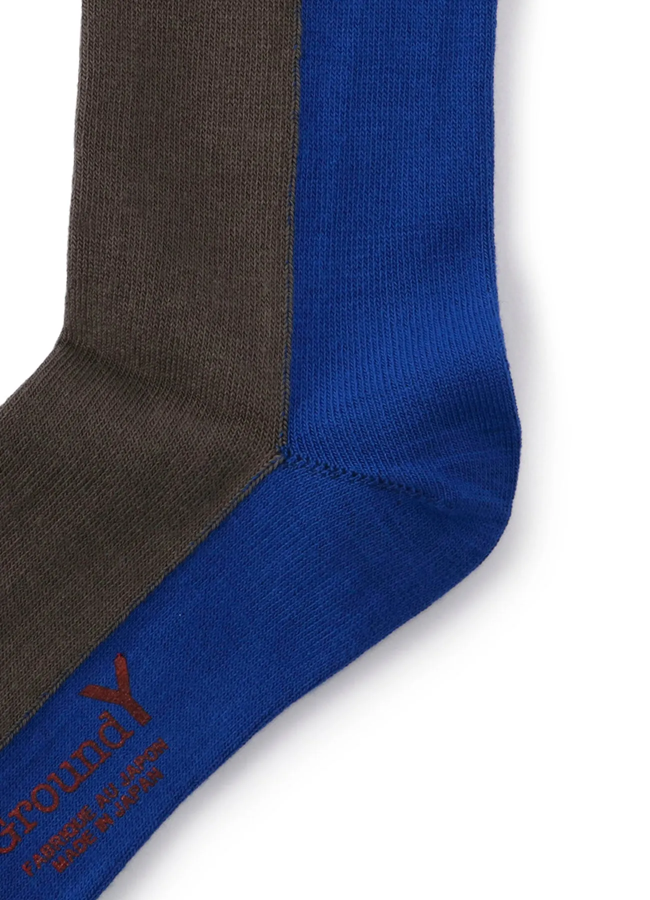 FRONT AND BACK TWO COLOR SOCKS sold by Yohji Yamamoto product image thumbnail 5