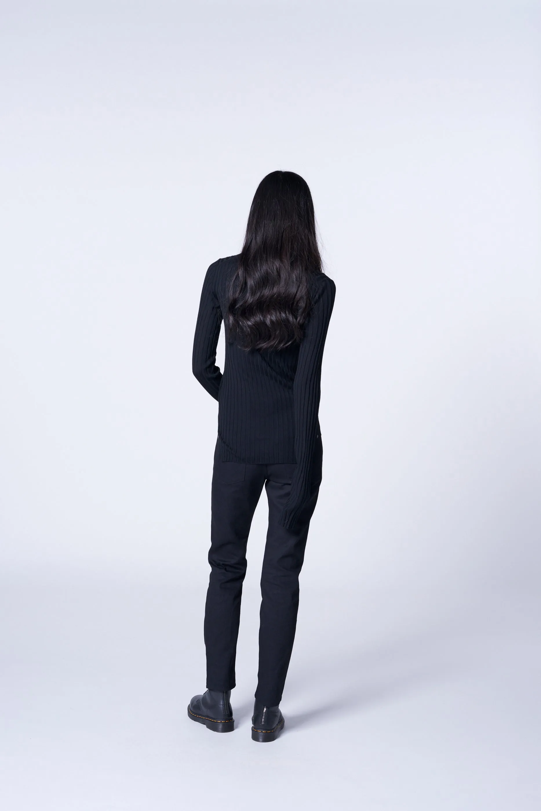 WOOL CREW NECK RIB KNIT sold by Yohji Yamamoto product image thumbnail 5