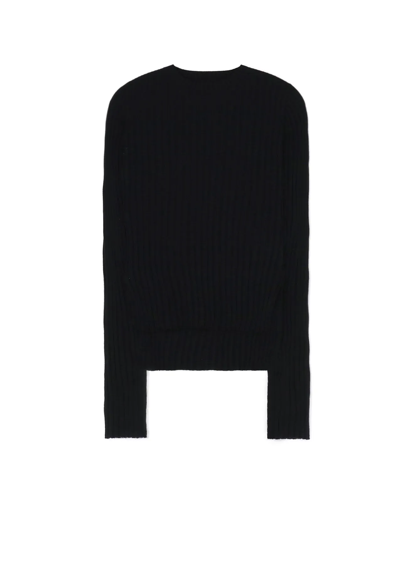 WOOL CREW NECK RIB KNIT sold by Yohji Yamamoto