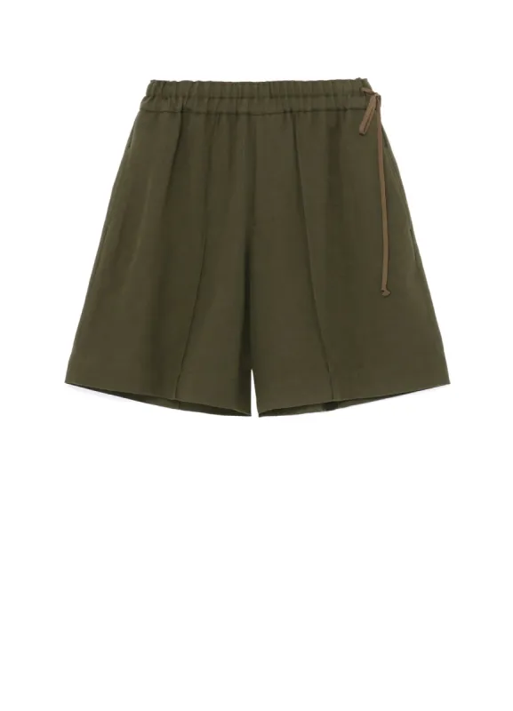 C/F/W TWILL R-PIN TUCK SHORT P sold by Yohji Yamamoto