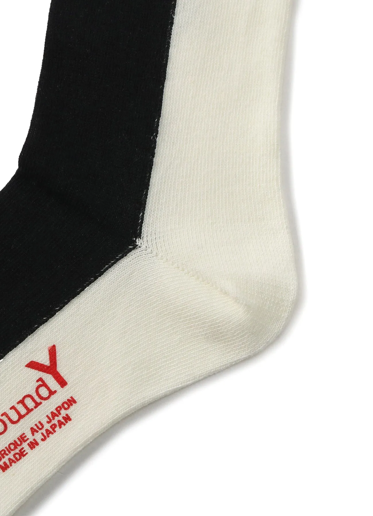 FRONT AND BACK TWO COLOR SOCKS sold by Yohji Yamamoto product image thumbnail 5