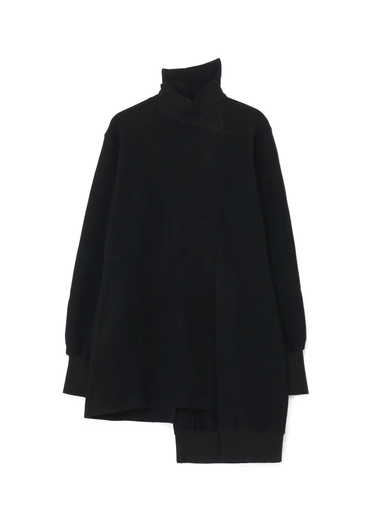 Liy/C BACKSIDE FLEECE R-TURTLE NECK COMBINATION sold by Yohji Yamamoto