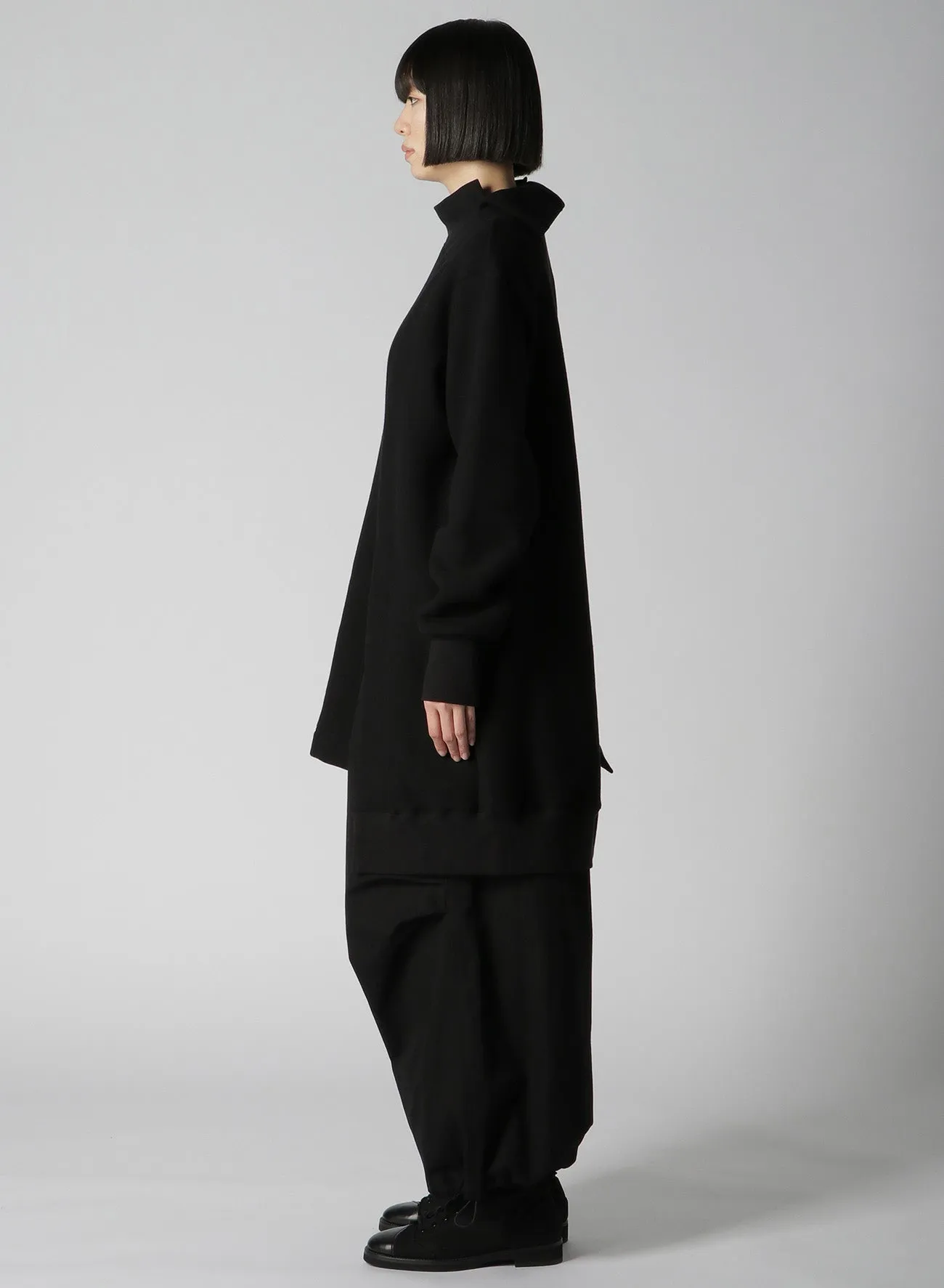 Liy/C BACKSIDE FLEECE R-TURTLE NECK COMBINATION sold by Yohji Yamamoto product image thumbnail 4
