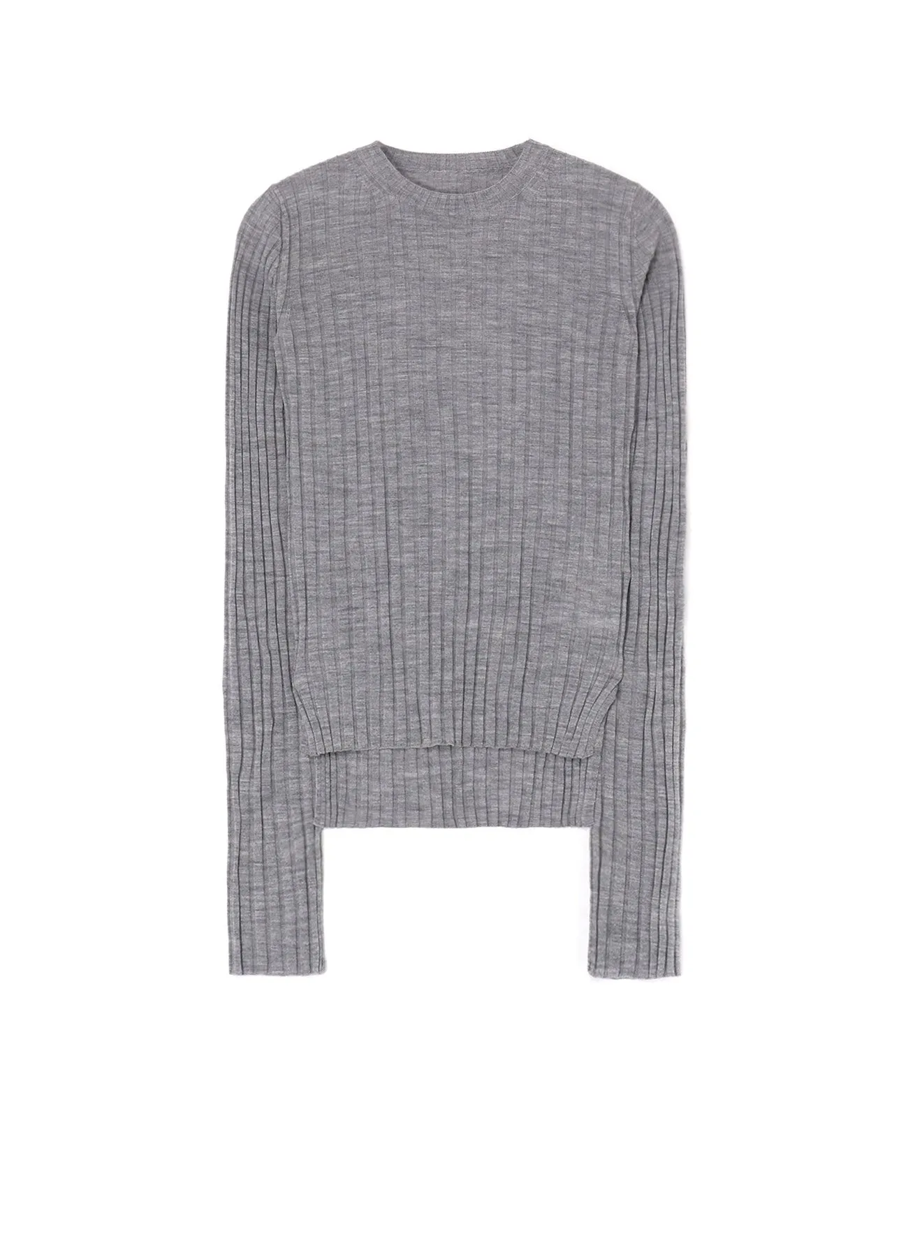 WOOL CREW NECK RIB KNIT sold by Yohji Yamamoto