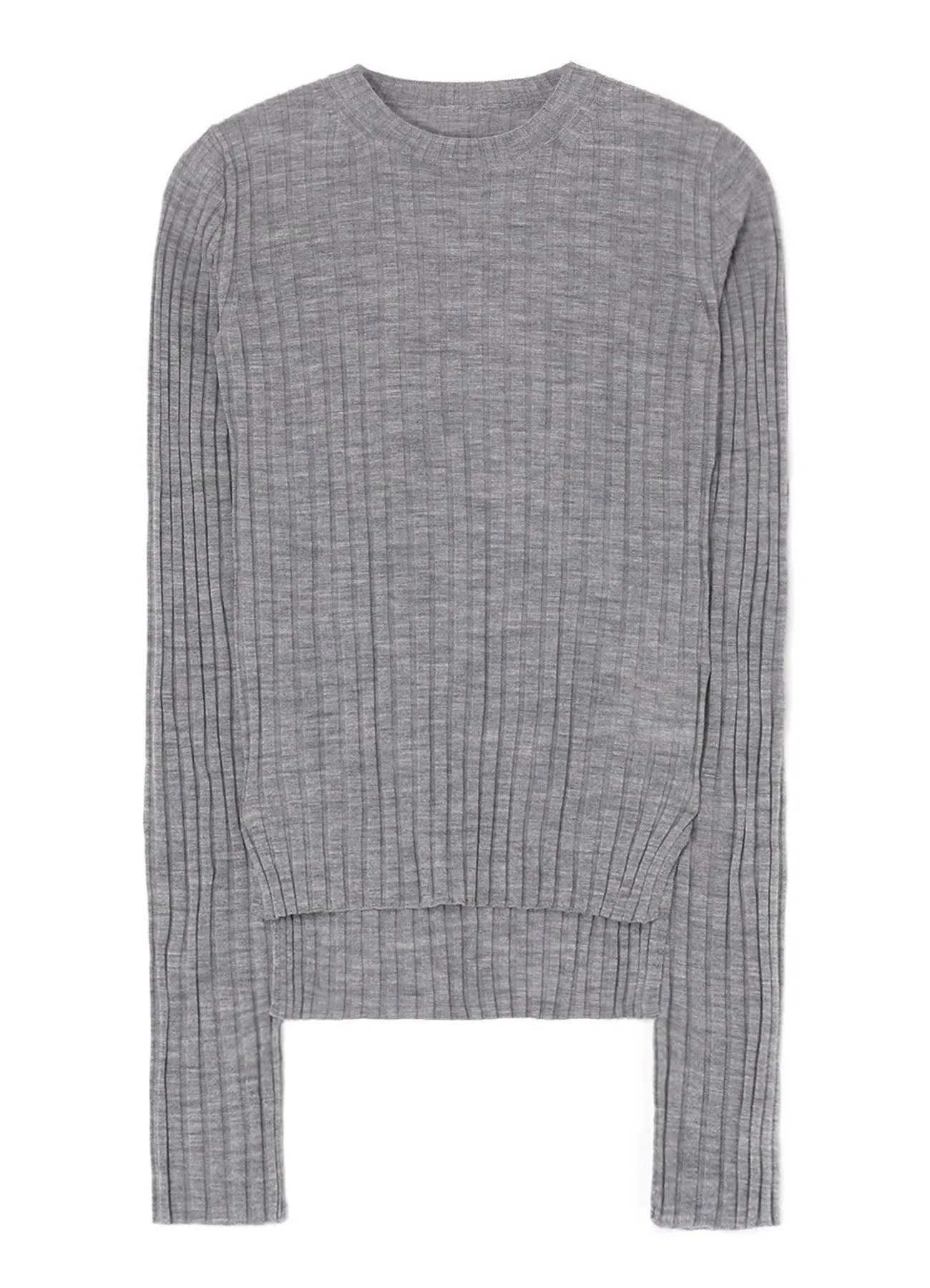 WOOL CREW NECK RIB KNIT sold by Yohji Yamamoto product image thumbnail 5