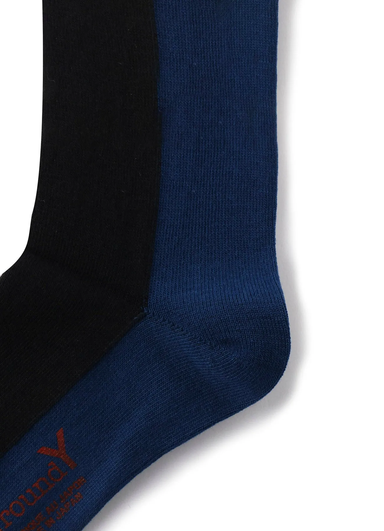 FRONT AND BACK TWO COLOR SOCKS sold by Yohji Yamamoto product image thumbnail 5