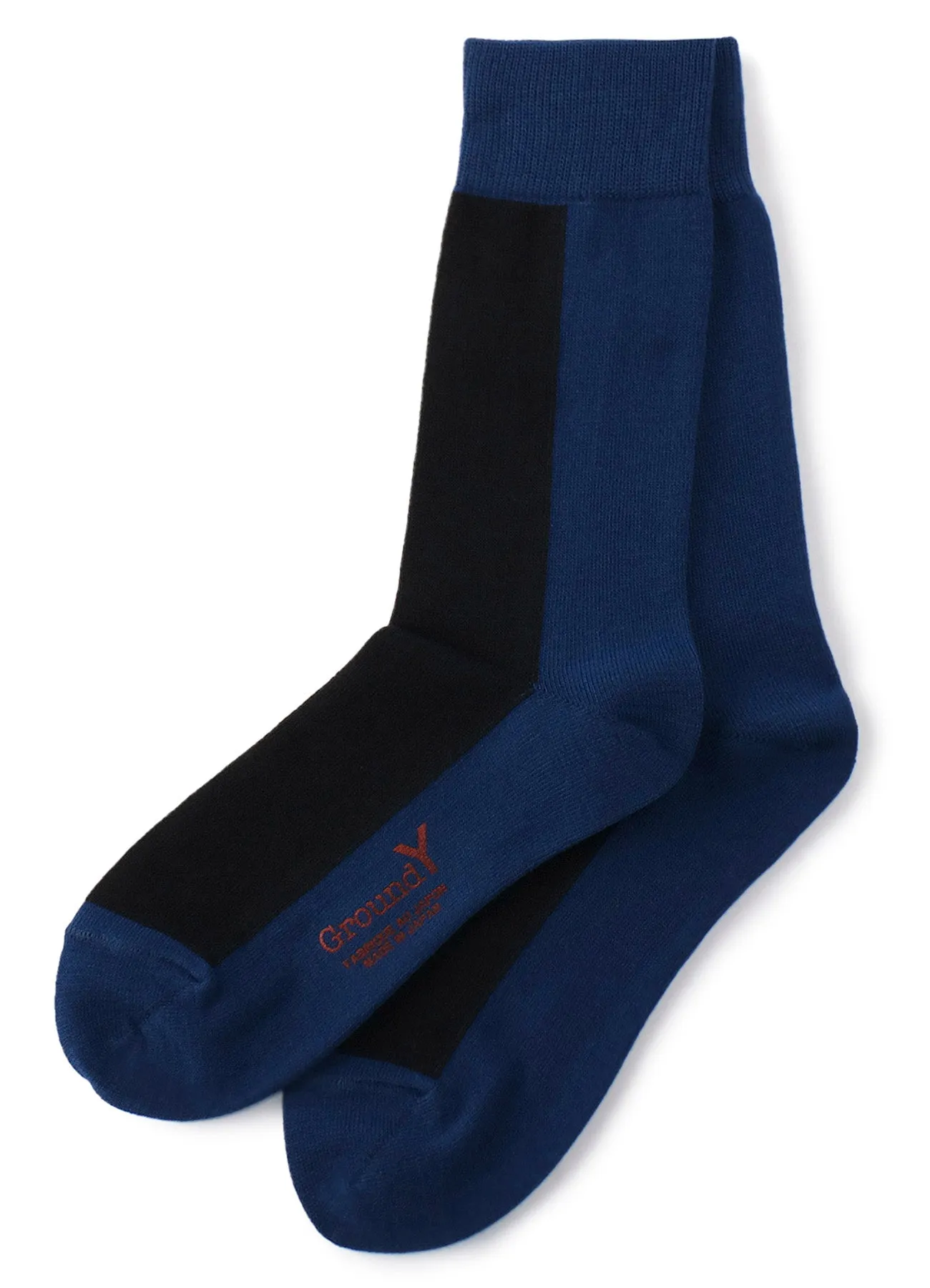 FRONT AND BACK TWO COLOR SOCKS sold by Yohji Yamamoto product image thumbnail 2