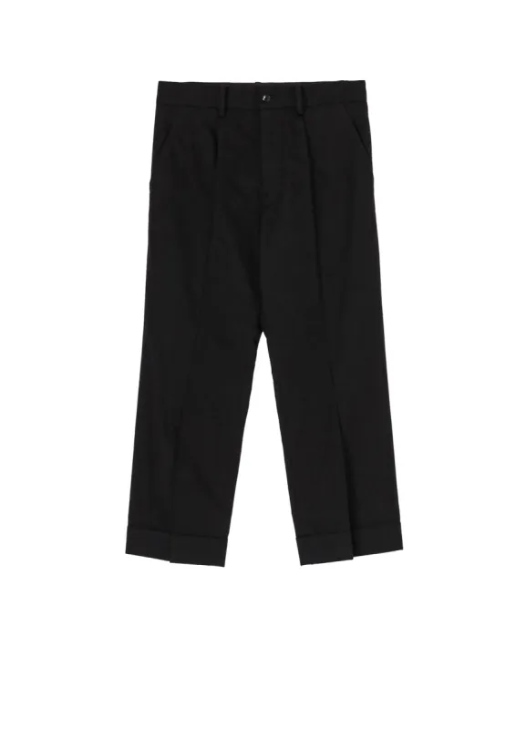 POPLIN R-HEM TUCK PANTS sold by Yohji Yamamoto