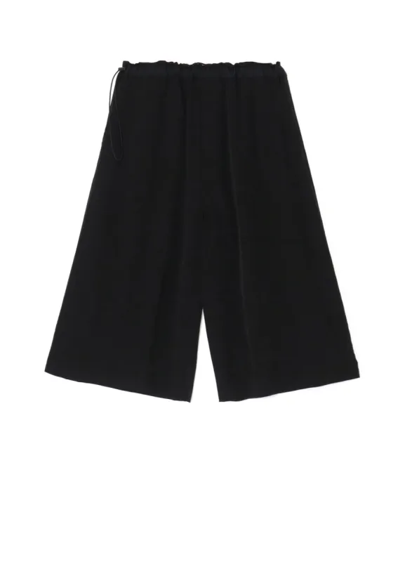 CREPE de CHINE DRAWSTRING CROPPED PANTS sold by Yohji Yamamoto
