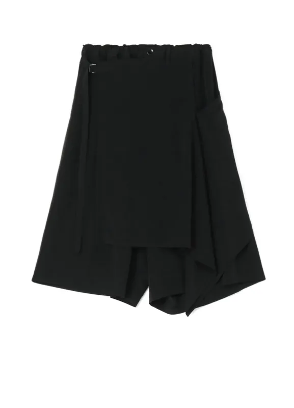 CREPE de CHINE FLARED WRAP PANTS sold by Yohji Yamamoto