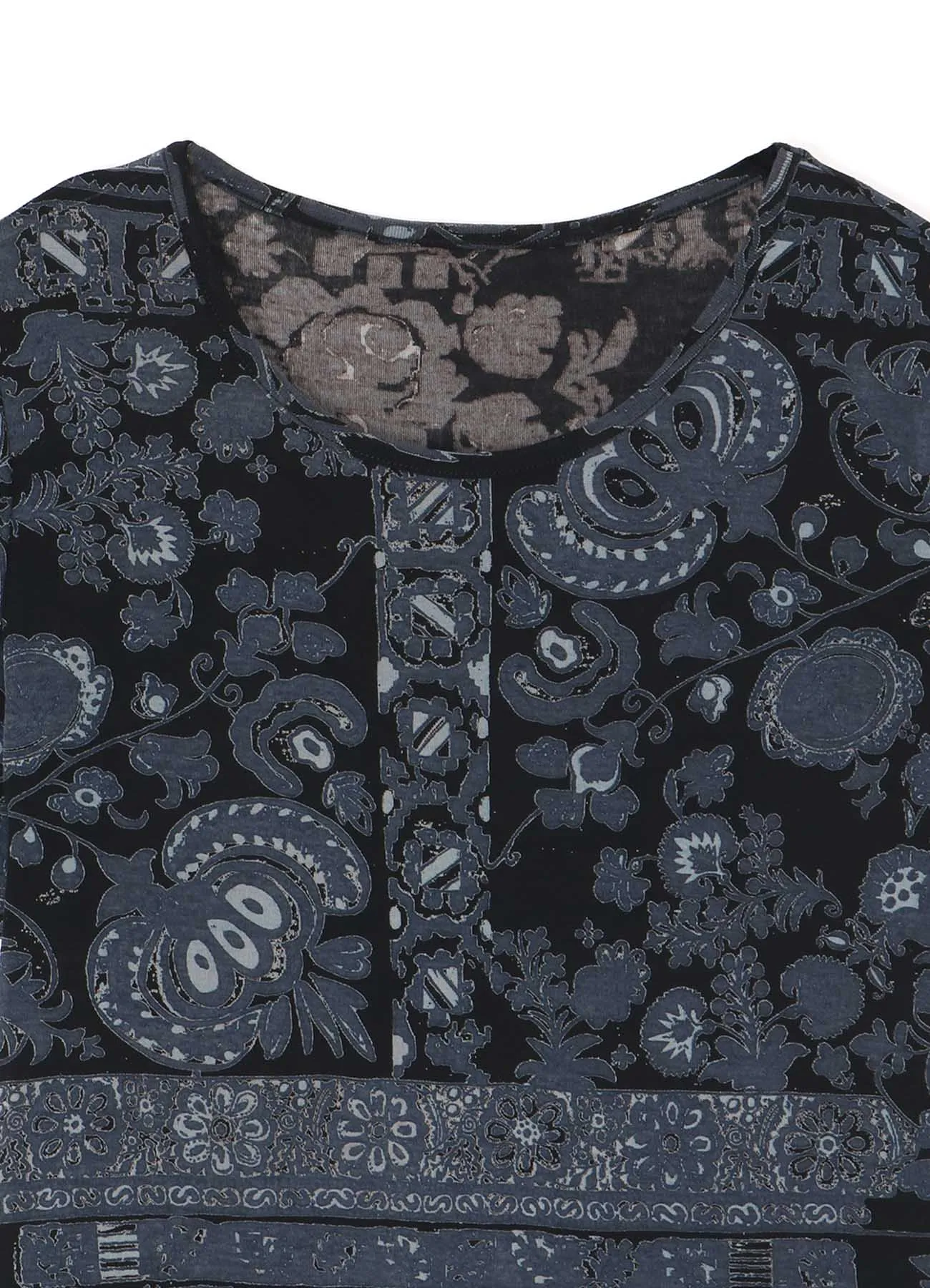 BATIK PRINT SHORT SLEEVE TOP sold by Yohji Yamamoto product image thumbnail 4