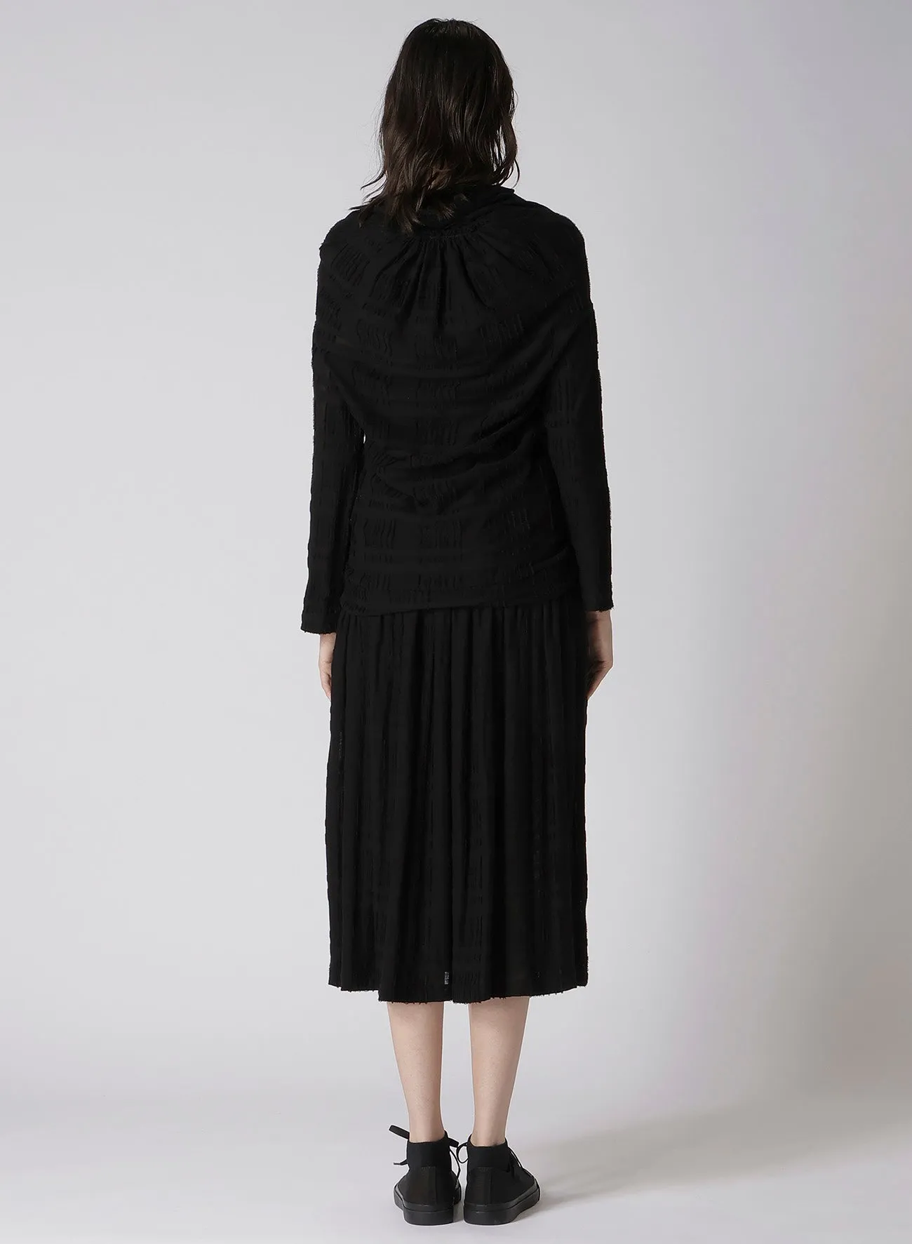 INTARSIA PLAID JQ CARDIGAN sold by Yohji Yamamoto product image thumbnail 5