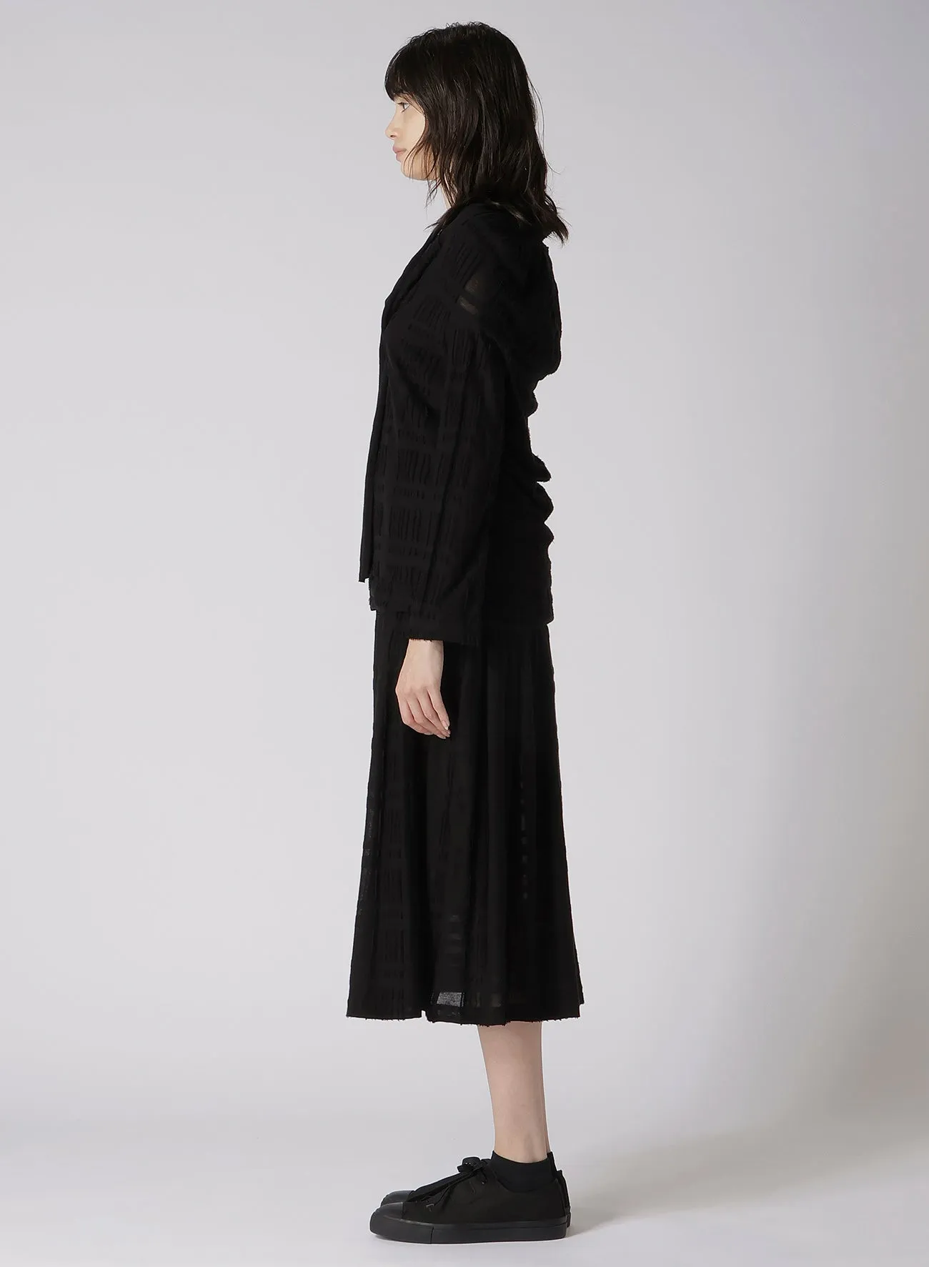 INTARSIA PLAID JQ CARDIGAN sold by Yohji Yamamoto product image thumbnail 4