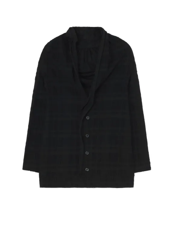 INTARSIA PLAID JQ CARDIGAN sold by Yohji Yamamoto